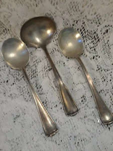 Cucharas vintage 1847 Rogers Bros. Cucharas (3) Meriden Britannia Co. 1862 - Imagen 1 de 4