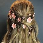  Wedding Hair Pins Flower Bridal Hair Clips Flower Decorative Hair Jewelry Pink