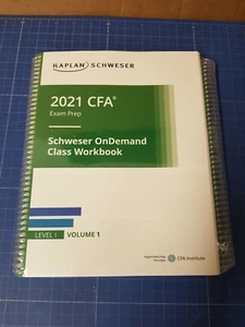 Kaplan Schweser OnDemand Workbooks 2021 Level 1 CFA  / Volume 1-2 - Bild 1 von 3