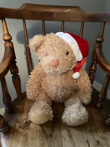 Sainsbury 2013 Christmas 20 inch Plush Teddy Bear with Santa Hat - Picture 1 of 5