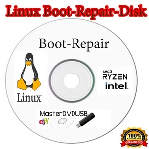 Linux Boot Repair Disk 64-Bit | Bootable DVD - Picture 1 of 1