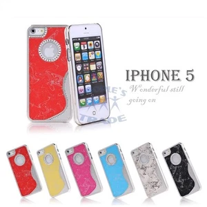 Cubierta trasera rígida de lujo con diseño de cristal brillante para iPhone SE 1ª generación - Imagen 1 de 6