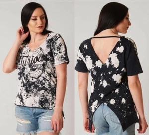 AFFLICTION Women's T-Shirt WILD MOTORS Tee Biker - Picture 1 of 7
