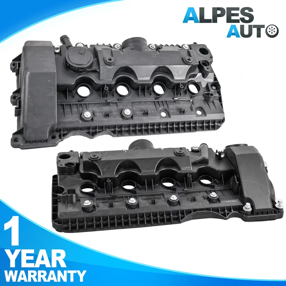 Cubierta de válvula de motor 2 piezas con junta para BMW 545i 550i 645Ci 650i 745i 745Li 750i X5 Foto 1 de 4