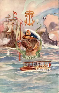 LONDON, ENGLAND - 1922 ROYAL NAVAL & MILITARY TOURNAMENT - OLD POSTCARD - Picture 1 of 2