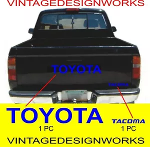 TOYOTA TACOMA TAILGATE Vinyl Decal Sticker Emblem Logo Graphic BLUE - Picture 1 of 4