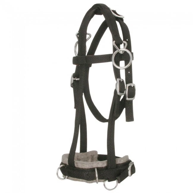 Tough-1 Brown Miniature Pony Nylon Training Caveson 52-1125 - Image 1 of 1