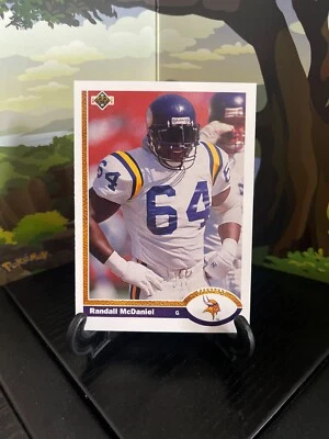 1991 Upper Deck Randall McDaniel #421 Football Card - Image 1 of 3