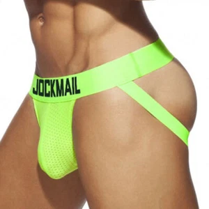 Jockmail Mens UV Reactive Jockstrap Underwear Jock Strap Clubwear Brief M-XXL - Picture 1 of 13