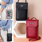 Women's Leather Touch Screen Cell Phone Thin Wallet Crossbody Shoulder Mini Bags