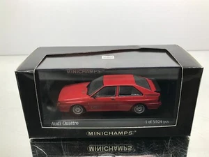 MINICHAMPS 019420 AUDI UHR QUATTRO 1981 LIM.ED -RED 1:43- GOOD IN BOX - Picture 1 of 9