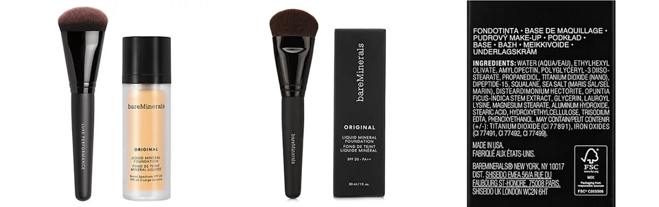 bareMinerals® Original Liquid Mineral Foundation 30ml mit Pinsel - Bild 1 von 1