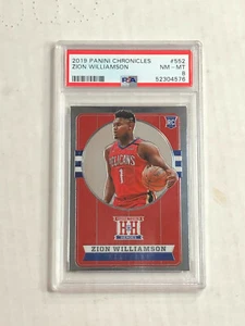 ZION WILLIAMSON 2019-20 Panini Hometown Heroes SP RC! PSA NM-MT 8! #552! INVEST! - Picture 1 of 2