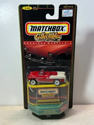 MATCHBOX MB46 1955 CHEVY BEL AIR CONVERTIBLE PREMIERE NOSTALGIA COLLECTION RED - Image 1 of 4