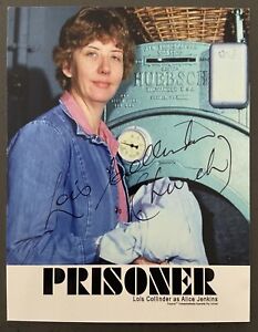 PRISONER CELL BLOCK H Lois Collinder (Alice Jenkins) SIGNED Cast Fan Card