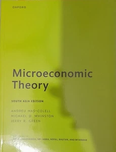 FAST DELIVERY - Microeconomic Theory by Mas-Colell, 1st International ed. - Picture 1 of 1