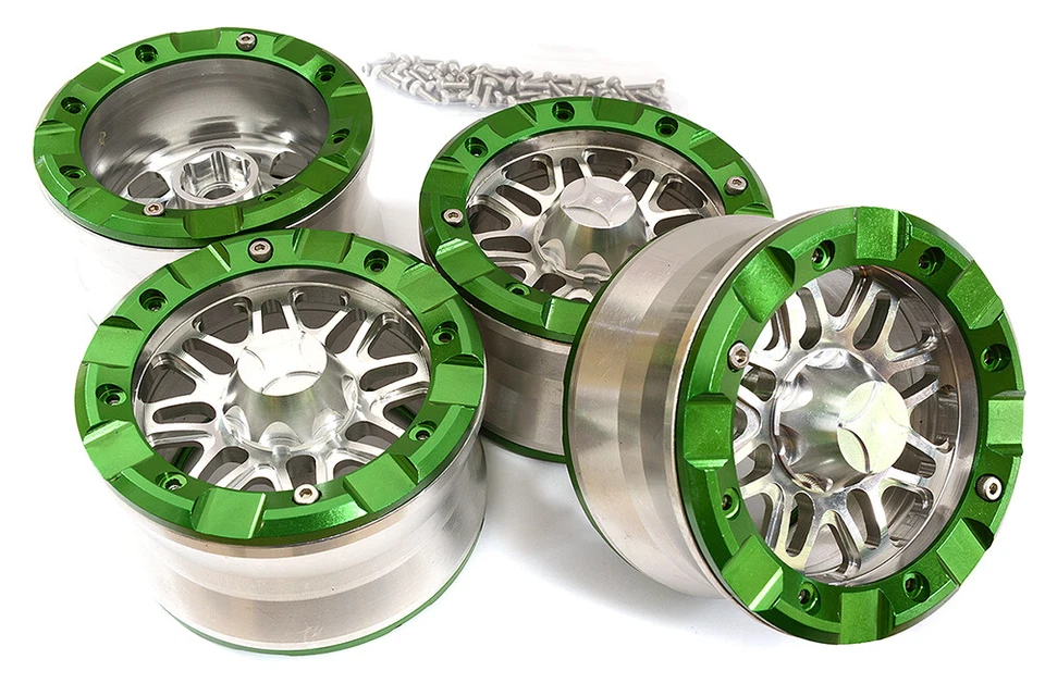 Alloy Dual 8 Beadlock Wheel (4) for Axial Wraith 2.2 w/ 12mm Hex AX8137 AX12015 - Image 1 of 1