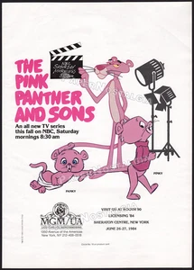 PINK PANTHER and SONS - Original 1984 Trade AD / Poster / Toy License Promo - Bild 1 von 1