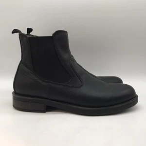G.H. Bass & Co. Jonathan Chelsea Boots Herren 10M Schwarz Leder Gore Stiefeletten - Bild 1 von 12