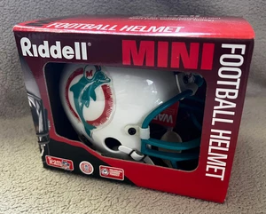 Miami Dolphins Riddell "Authentic Mini" NFL Football Helmet - Steel Facemask - Picture 1 of 5