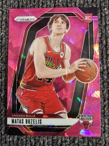 2024-25 Panini Prizm Matas Buzelis #252 Pink Ice Prizm (RC) - Foto 1 di 2