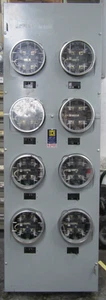 😏SQUARE D 800 AMP EZ-PAK 8 GANG METER SOCKET 208Y/120 VAC 3∅ 4W 5 JAW EZM48-125 - Picture 1 of 16