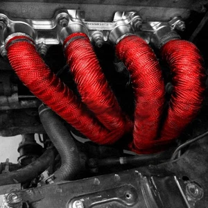Car Exhaust Pipe Wrap Insulation Glass 1.5m Fiber Insulation Heat Accessories - Foto 1 di 4