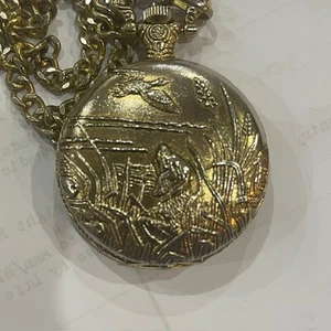 dufonte lucien piccard Taschenuhr mit Kette Hund Ente - Bild 1 von 5