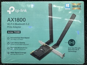 TP-Link Archer TX20E AX1800 Dual Band Wi-Fi 6 Bluetooth 5.2 PCI Express Adapter - Picture 1 of 4