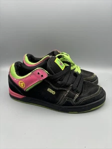 Vintage DVS Riker Skateboard Shoes Fat Tongue  Women’s Size 8 Y2K Pink Green - Picture 1 of 8