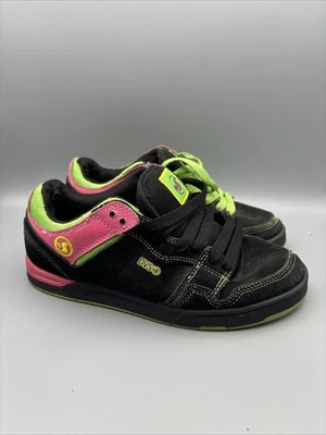 Zapatos de Skateboard Vintage DVS Riker Lengua Grasa Para Mujer Talla 8 Y2K Rosa Verde Foto 1 de 4