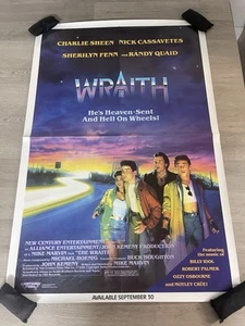 “The Wraith” Original Movie Poster Video Release Promo 27x41” 1987 CV - Imagen 1 de 17