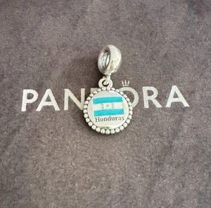 Pandora Honduras Flagge Exklusiver Charm Anhänger Sterlingsilber Dangle Charm - Bild 1 von 4