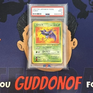 PSA 9 MINT 1997 Pokemon Japanese Fossil ZUBAT #41 - Picture 1 of 3