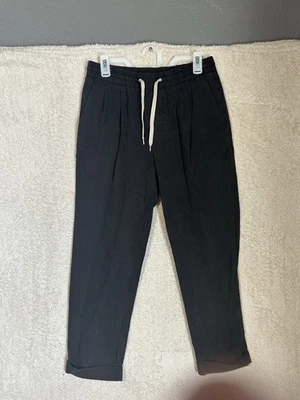 All Saints Men’s Grove Trouser Black Size 28. Casual Comfort Classy Drawstring - Image 1 of 4