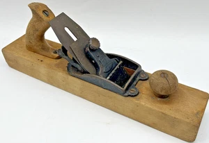 Antique Stanley Level & Rule Co No 127 Liberty Bell 76 Cap Woodworking Plane 15" - Picture 1 of 24