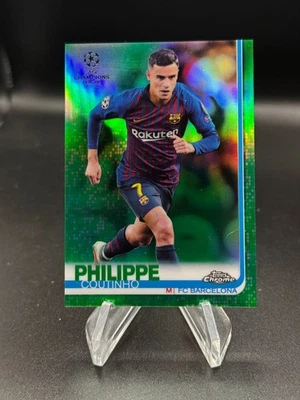 2018-19 Topps cromo UCL refractor verde/99 Philippe Coutinho #22 Foto 1 de 2