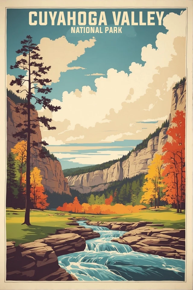 Pôster Cuyahoga Valley National Park impressão fotográfica premium arte de parede 4 tamanhos - Imagem 1 de 1