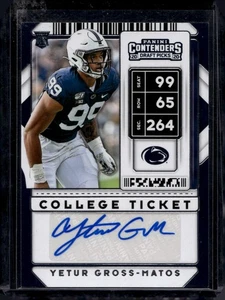2020 Panini Contenders Draft Picks #163 Yetur Gross-Matos - Picture 1 of 2