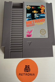 Metroid Nintendo Nes Game Cart PAL A Version With Sleeve