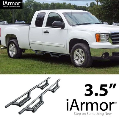 iArmor Stainless Steel Drop Steps for 99-07 Silverado Sierra Extended Cab - Image 1 of 4