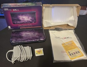 Nintendo 3DS XL Galaxy Edition Handheld System CIB W/ Games Tested & Working