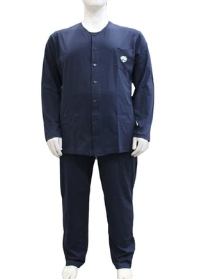 pigiama uomo aperto TAGLIE FORTI cotone leggero completo da 2XL a 10XL 20Nodi - Immagine 1 di 4