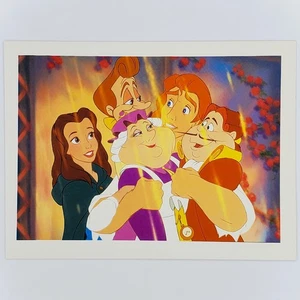 Die Schöne und das Biest Postkarte Belle Adam Lumiere Cogsworth Mrs. Potts Disney - Bild 1 von 2