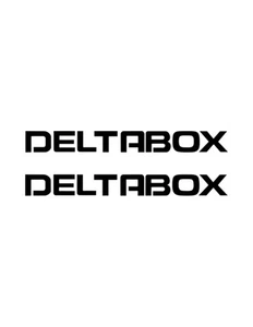 2x  Motorcycle Frame Vinyl Decal Stickers  Compatible With Deltabox Frames  - Picture 1 of 2