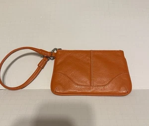 Muñequera de cuero naranja ILI New York - Imagen 1 de 6