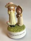 HOLLY HOBBIE ~ ROTATING MUSICAL FIGURINE "GOOD FRIENDS ARE FOR EVER IN EVER"