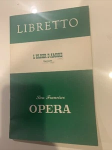 L'Elisir D'Amore, San Francisco Opera 1960 Programm Libretto - Bild 1 von 3