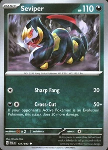 Seviper 137/193 Uncommon Paldea Evolved Pokemon TCG - Picture 1 of 1