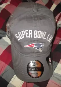 NUEVA GORRA AJUSTABLE DE LOS PATRIOTAS DE INGLATERRA SUPER BOWL LII MARCA NUEVA ERA 9TWENTY de colección - Imagen 1 de 11